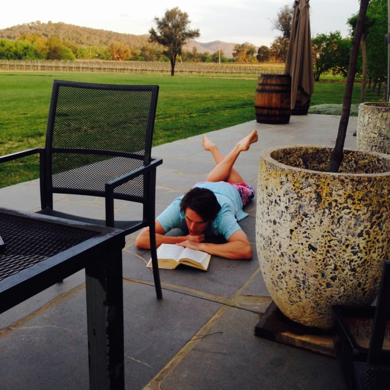 Making himself at home