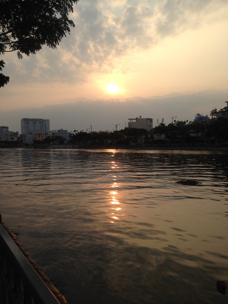Sunrise over the Saigon River