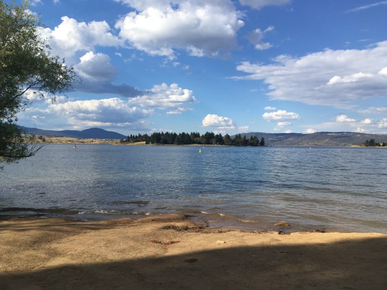 Lake Jindabyne on a better day!