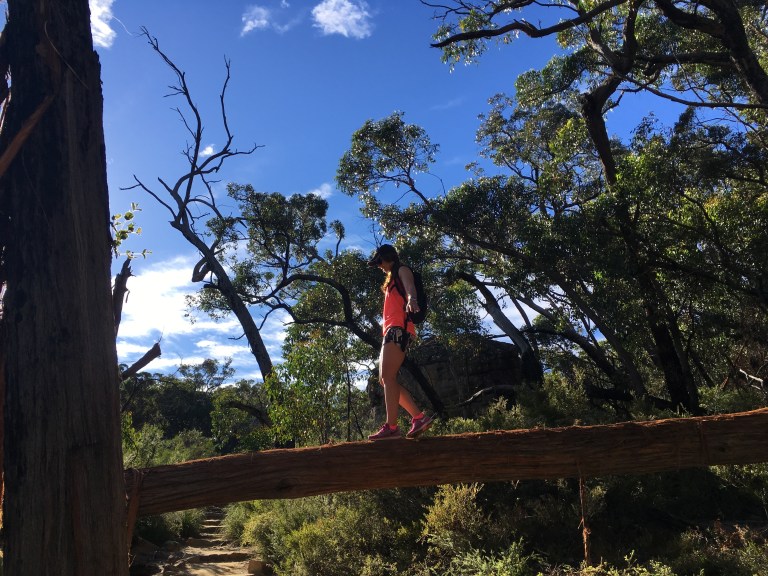 Bit of stability practice on the way up!