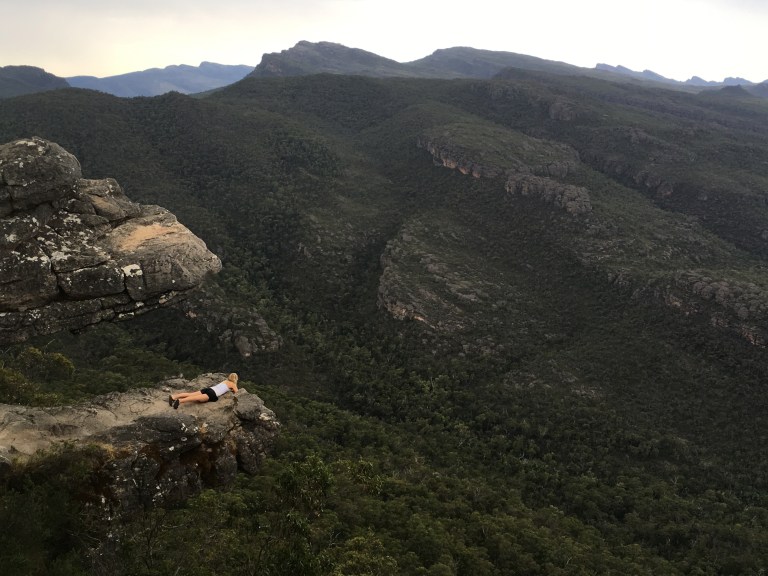 Lying in the jaws of death..... or on the balcony