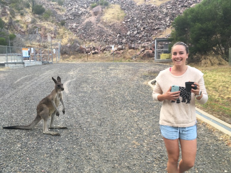 The chase began... Ellen wasn't smiling for long!!